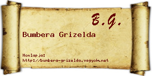 Bumbera Grizelda névjegykártya